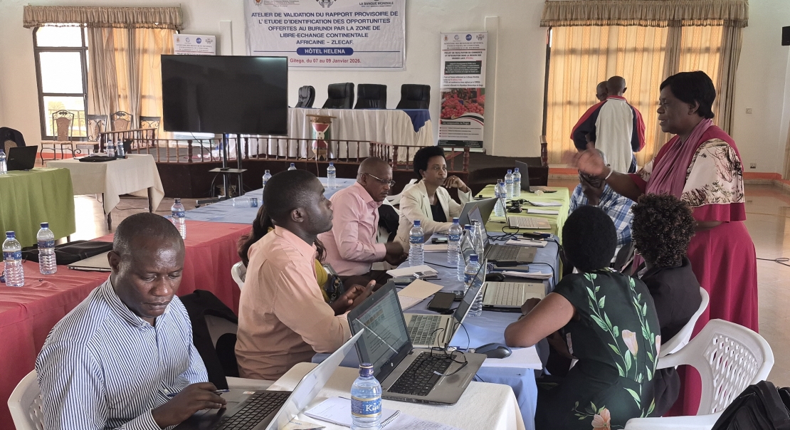 Validation d’une étude  d’identification des opportunités offertes au Burundi dans le cadre de la Zone de Libre-Echange Continentale Africaine (ZLECAf)